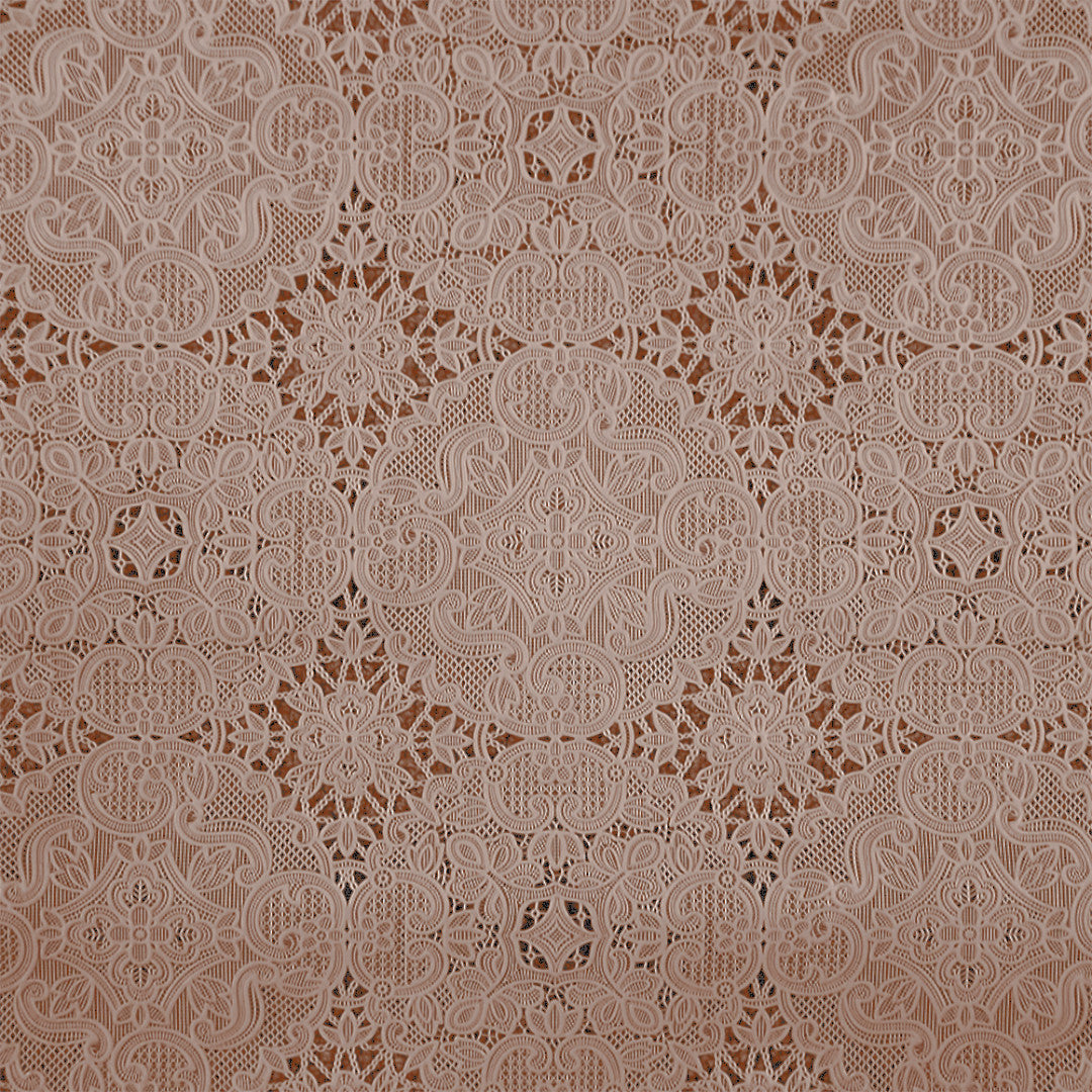 Ornella Lace – Beige blonde bordløper 50 cm (metervare), motiv