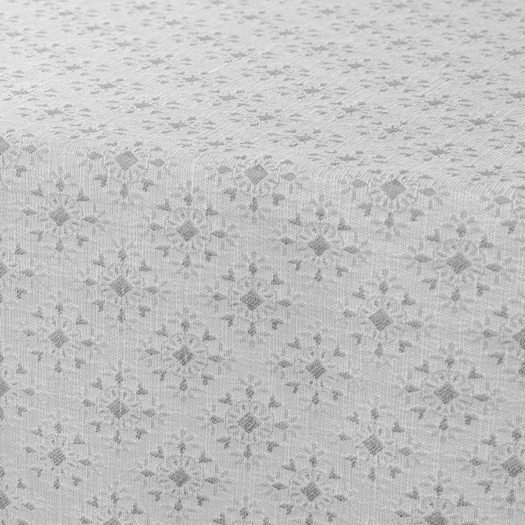 Orphee – Damaskduk med fint, geometrisk vevd mønster – 140 x 240 cm, nærbilde