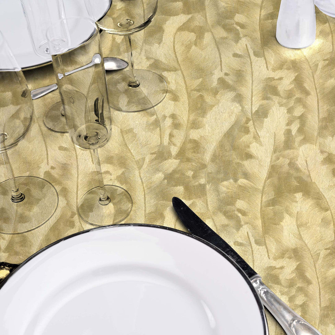 Orsia Gull – Voksduk med fin metallic-effekt