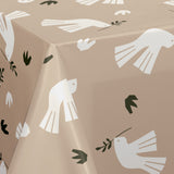 Peace is in the Air Cream – Lola voksduk med grafisk fuglemotiv