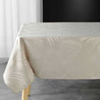 Plumette Linen – Damaskduk med vevd palmebladmønster – 140 x 240 cm