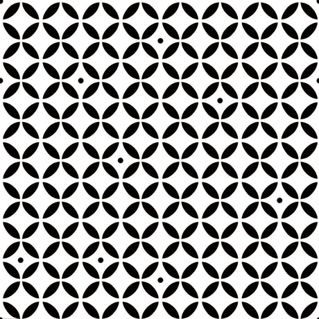 Raipur Black – Moderne svart/hvit voksduk med grafisk mønster, mønster