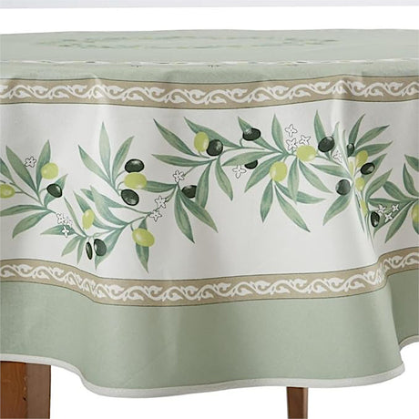 Ramatuelle Grønn – Rund provenceduk Ø 180, mønster