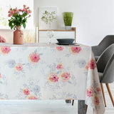 Rosalie Blush – Voksduk med blomsterprint og tekstilutseende, miljø