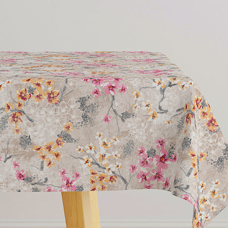 Rovira Forårsblomst – Akrylduk med svampetrykk og blomsterprint