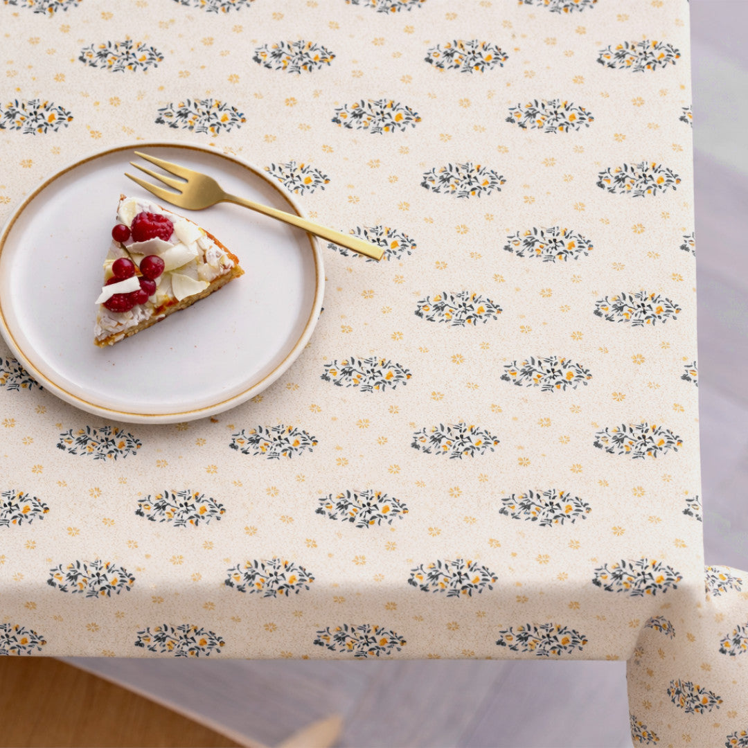 Södahl Boheme Gold – Akrylduk i 100 % bomull med antiskli, miljø