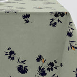 Silhouette Tea Green – Södahl akrylduk i 100 % bomull med antiskli mønster