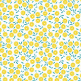 Slice Me Up Limonata – Captain Cook voksduk med grafisk sitrusprint, mønster