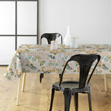 Solanova – Voksduk med oliven og gyldne fliser, miljø