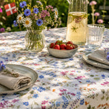 Sommereng – Sommervoksduk med ville blomster, miljø