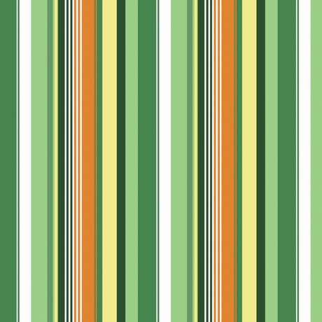 Sommerstriper – Grønn og oransje stripete voksduk mønster