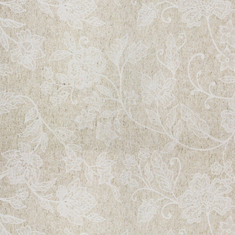 Tamayo Lino – Jacquardvevd akrylduk med blomsterstruktur, 160 cm, mønster
