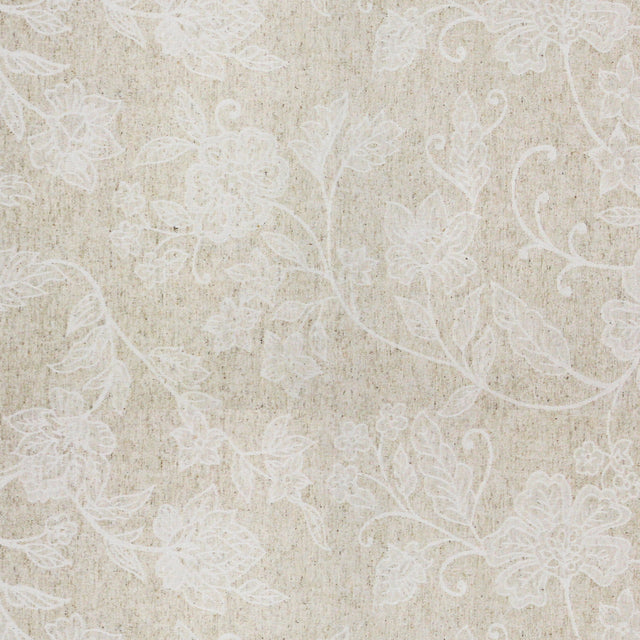 Tamayo Lino – Jacquardvevd akrylduk med blomsterstruktur, 180 cm, mønster
