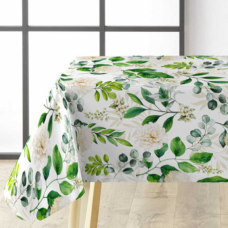 Textilia Dulcette – Voksduk med botanisk mønster hjørne