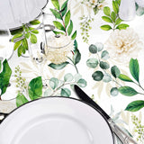 Textilia Dulcette – Voksduk med botanisk mønster nærbilde