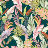 Textilia Galapao - Voksduk med frodig bladmønster mønster