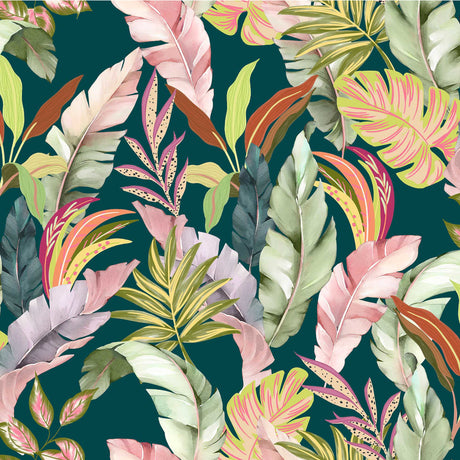 Textilia Galapao - Voksduk med frodig bladmønster mønster