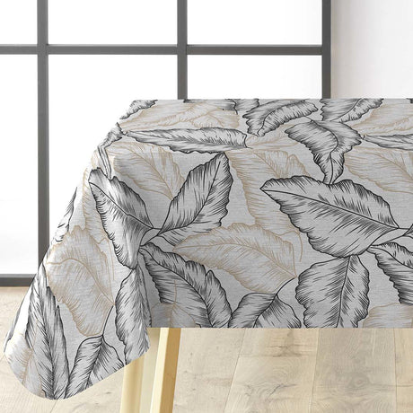 Textilia Glitter Arbena – Voksduk med store håndtegnede blader, hjørne