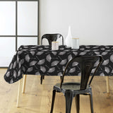 Textilia Glitter Auxine – Voksduk med blomstermotiv i sølvtrykk miljø