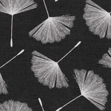 Textilia Glitter Auxine – Voksduk med blomstermotiv i sølvtrykk mønster