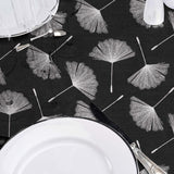 Textilia Glitter Auxine – Voksduk med blomstermotiv i sølvtrykk nærbilde