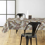 Textilia Glitter Ebany Choco – Voksduk med blader og diskret glimmer, miljø