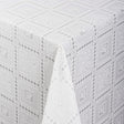Valencia Lace – Hvit blondevoksduk med klassisk rutemønster