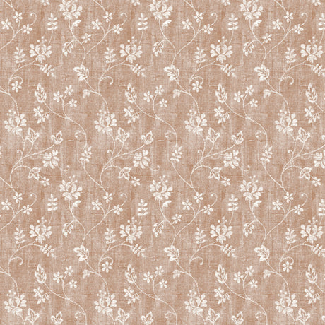 Vintage Blomst Sand – Lett pregede voksduk mønster