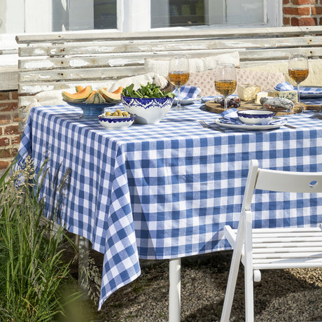 WOW Spring Azurite – Rutete bomullsduk 150 x 250 cm, miljø