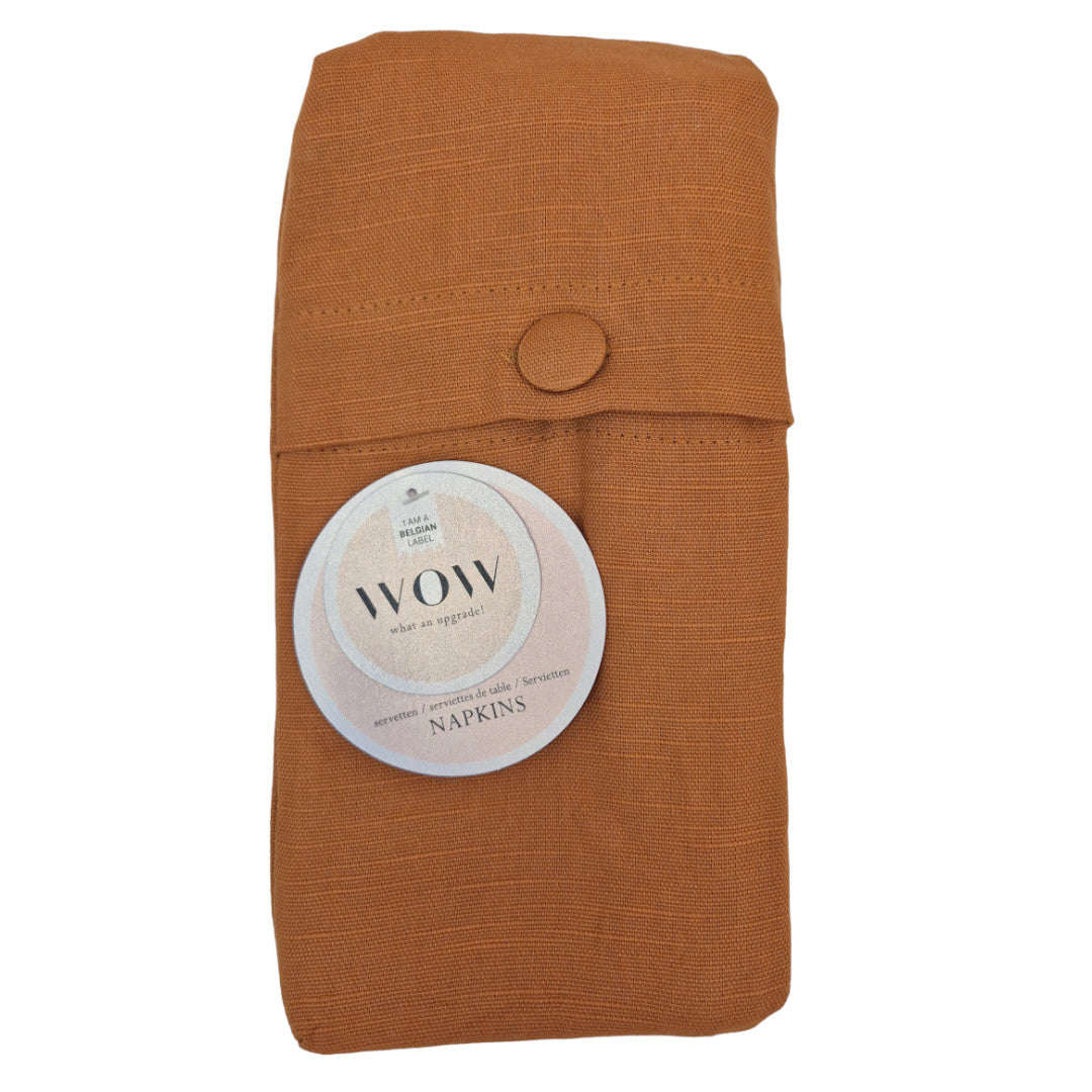 WOW Tøyservietter, Essence Henna – 45 x 45 cm (4-pakning)