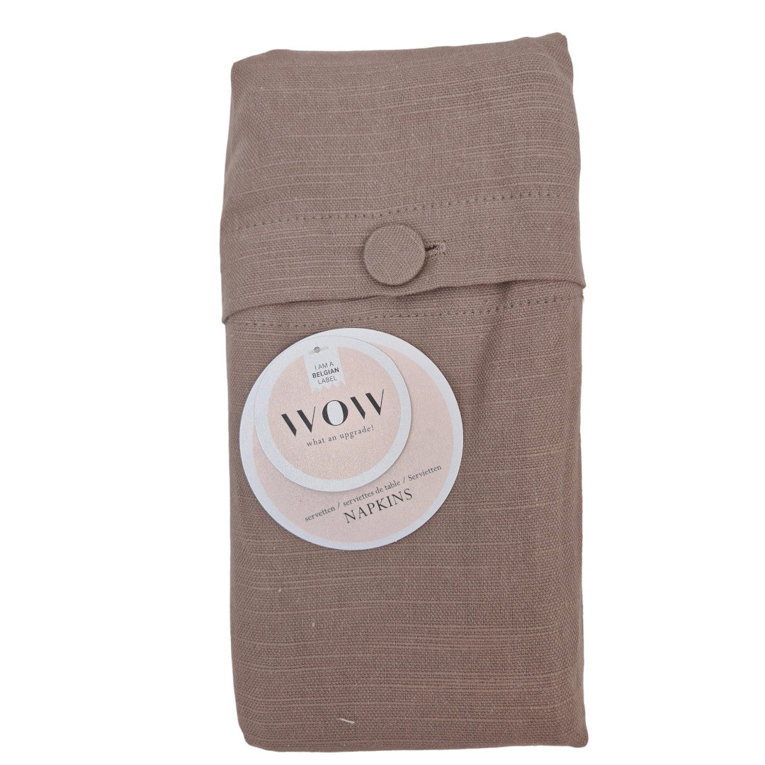 WOW Tøyservietter, Essence Sable – 45 x 45 cm (4-pakning)
