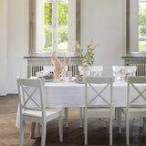 WOW Tradition Swan damaskduk 150 x 300 cm – Hvit