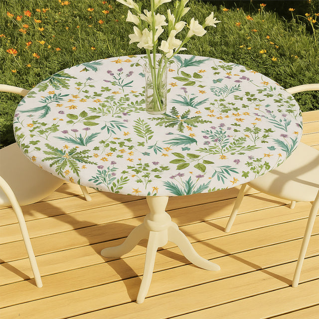 Wild Meadow – rund voksduk med strikk