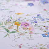 Wildflower Mist – Voksduk med engblomster, nærbilde 1