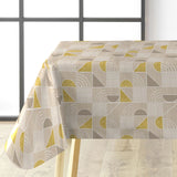 Zelda Luxury Natural – Voksduk med grafisk mønster, hjørne