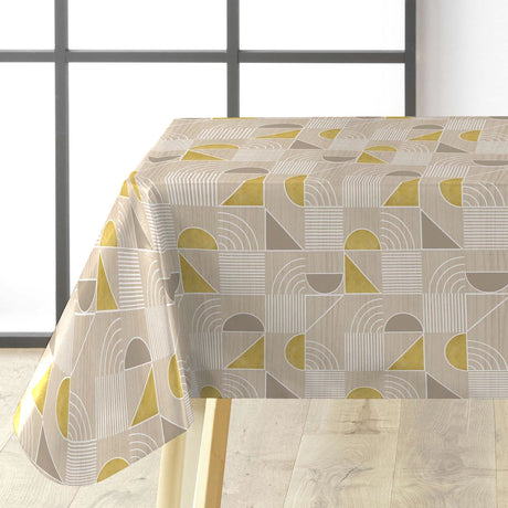 Zelda Luxury Natural – Voksduk med grafisk mønster, hjørne