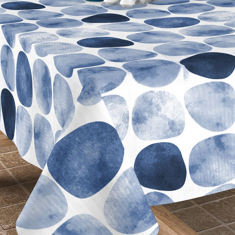 Arapoff Rio - Stonefree Retro, akrylduk i hvit/blå/lysblå - 160 cm