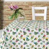 Forlokkende kaktusser - Akrylduk med kaktusser i de flotteste fargene, 140 cm