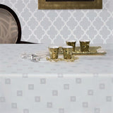 Cezanne Sølv Lurex – Jacquardvevd akrylduk, 180 cm bred