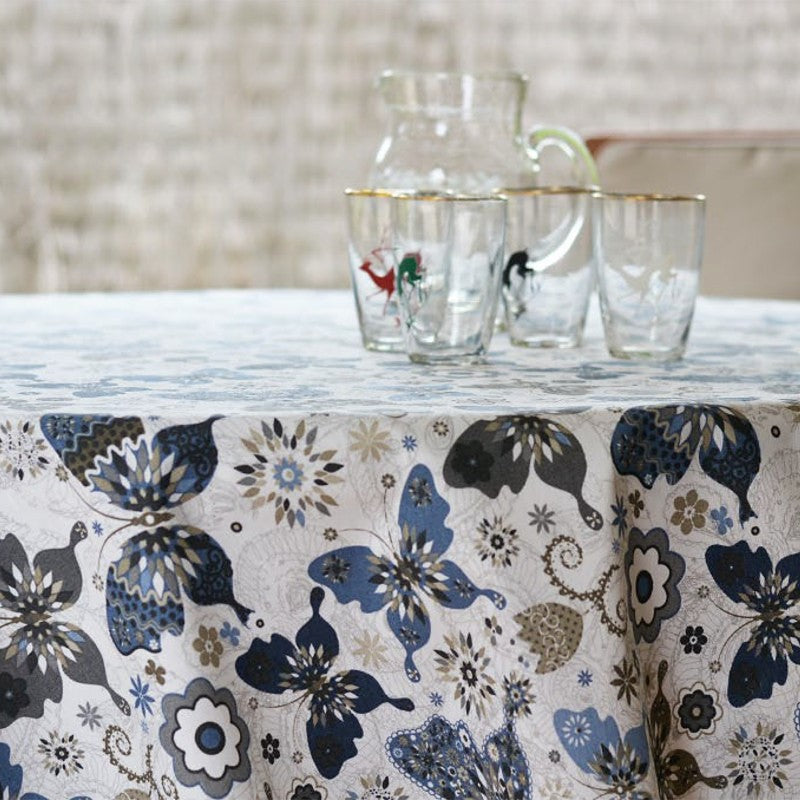 Chagall – akrylduk med en symfoni av sommerfugler og blomster, 160 cm