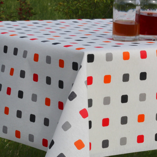 Color Spot Festival Coral, akrylduk med prikker