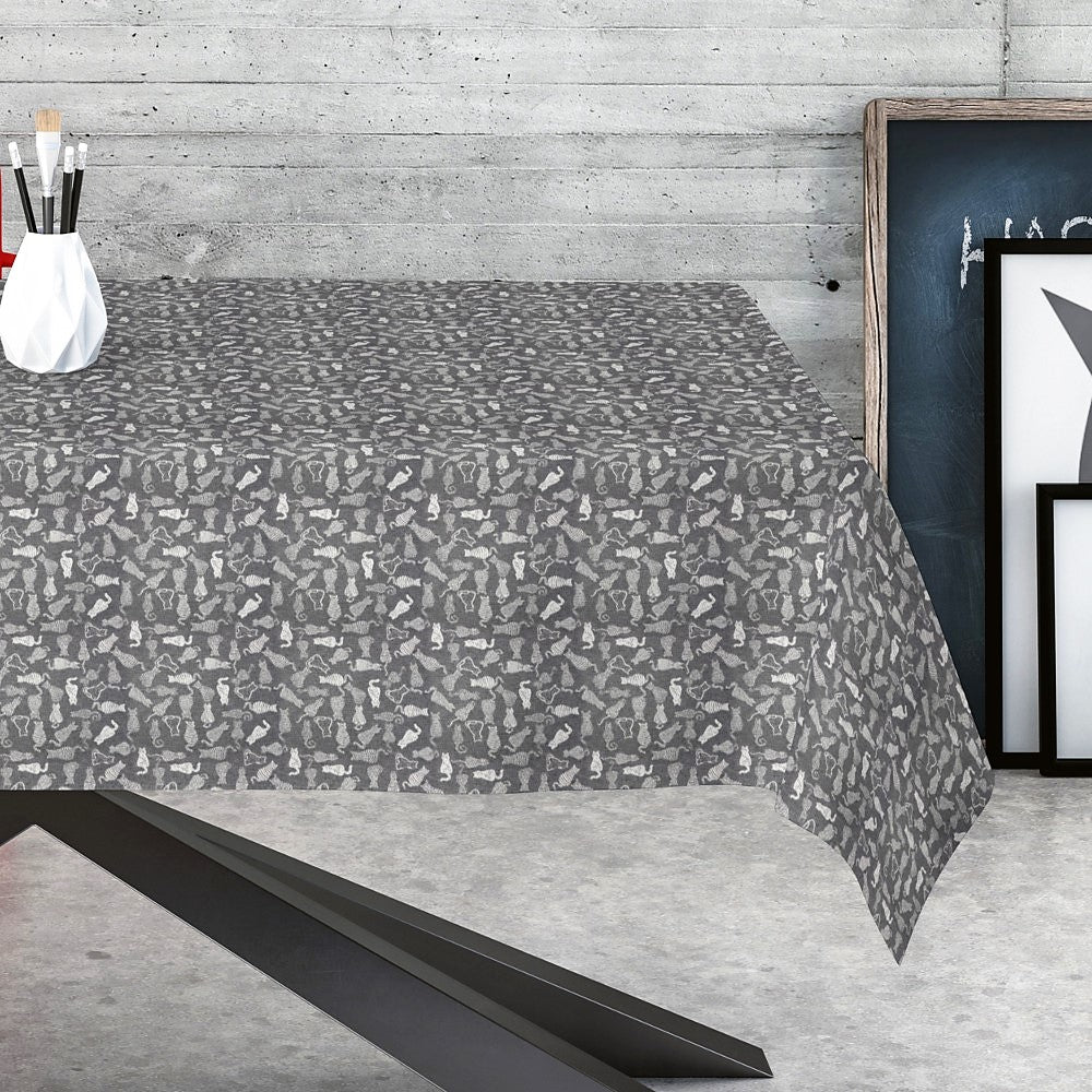 Dumond Antrasitt – Jacquardvevd akrylduk, 180 cm bred