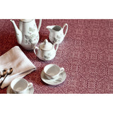 ARP Wein/vinrød, jacquardvevd akrylduk, 140 cm bred