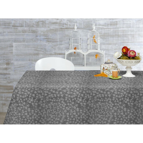 Bonard antracit - Jacquardvevd akrylduk, 160 cm bred