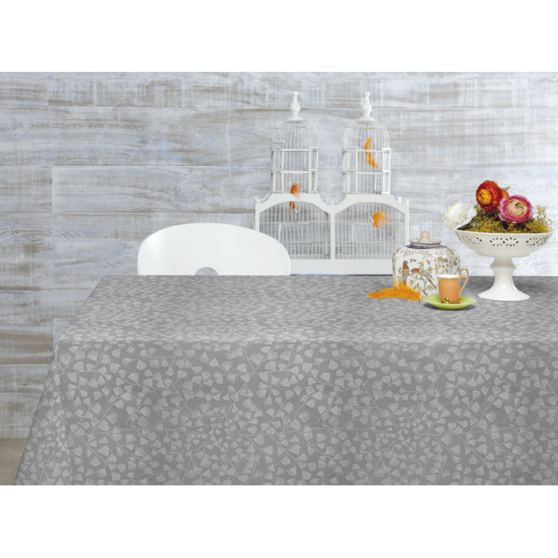 Bonard perlegrå, jacquardvevd akrylduk, 140 cm bred