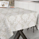 Bury Lino beige, jacquardvevd akrylduk 180 cm