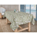 Eddy Selva grønn, jacquardvevd akrylduk, 180 cm bred