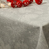 Juleduk – Jule filigran, akrylduk i lys grå