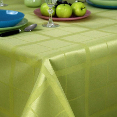 LYS grønn, akrylduk med store ruter