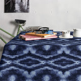 Saura Denim – akrylduk med flott batikaktig design, 140 cm